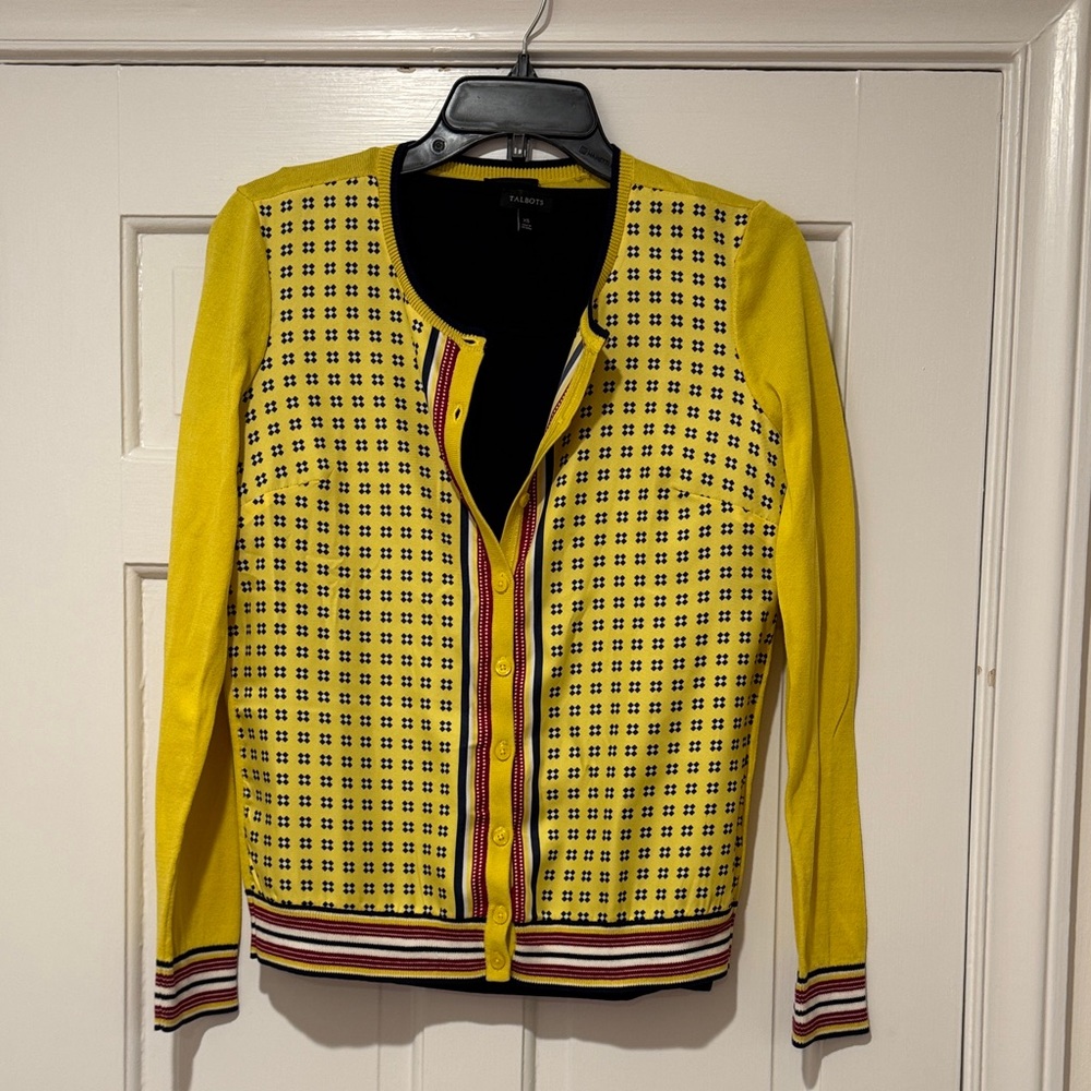 TALBOTS cardigan and tee shirt set